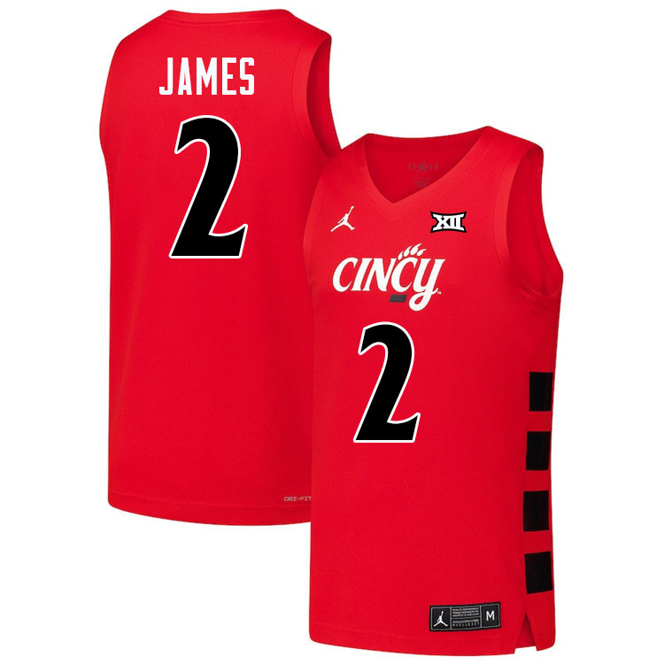 Jizzle James Cincinnati Jersey,Cincinnati Bearcats #2 Jizzle James Basketball Jersey Youth-Red